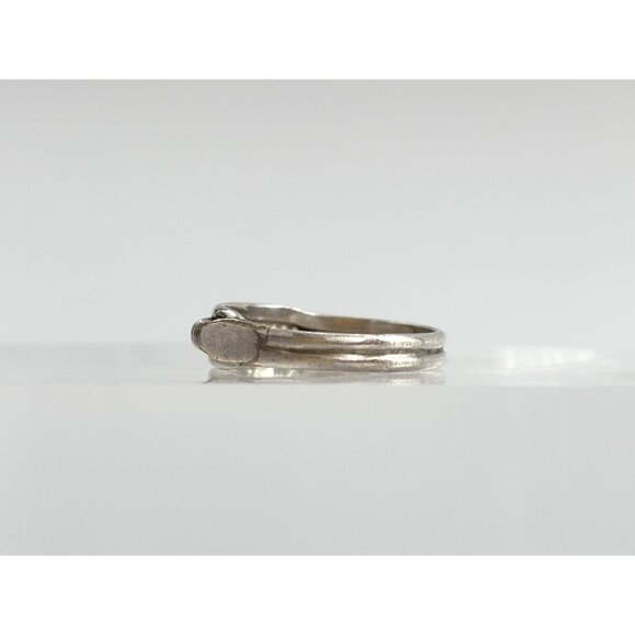 Coil Vintage Geometric Style Flat Sided 925 Sterling Silver Vintage Ring - sz 9 - Picture 6 of 16